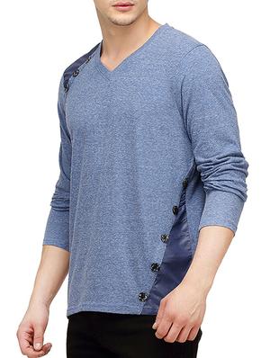 blue cotton t-shirt - 10399058 - Standard Image - 2