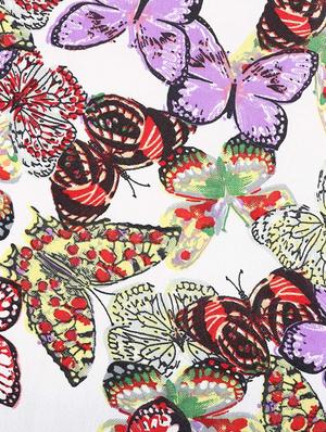 purple printed regular top - 10401663 - Standard Image - 5