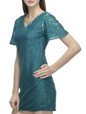 green lace sheath dress - 10411624 - Standard Image - 2