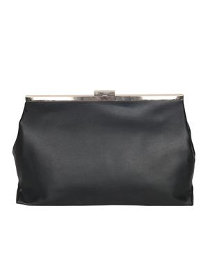 black leatherette clutch - 10416300 - Standard Image - 2