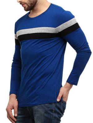 dark blue striped cotton t-shirt - 10420976 - Standard Image - 2