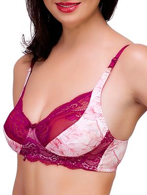 pink cotton bra - 10427067 - Standard Image - 2