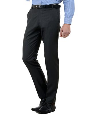 black cotton formal trouser - 10439536 - Standard Image - 2
