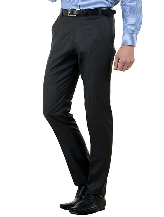 black cotton formal trouser - 10439536 - Zoom Image - 2