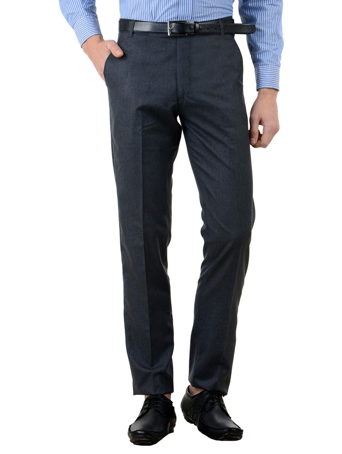 multi colored cotton flat front formal trouser - 10439626 - Zoom Image - 2
