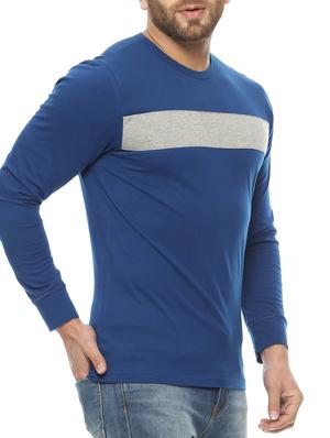 dark blue striped cotton t-shirt - 10444986 - Standard Image - 2