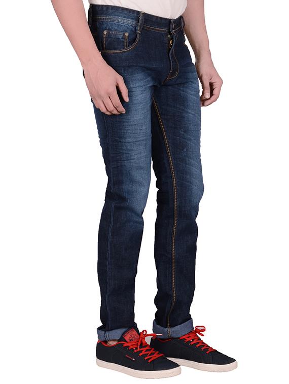 blue denim heavy washed jeans - 10456022 - Zoom Image - 2