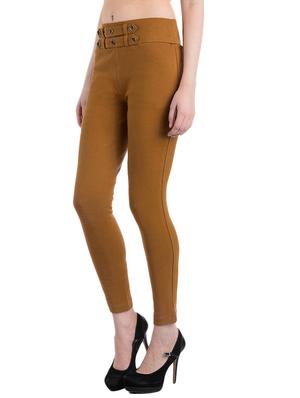 tan cotton jeggings - 10460734 - Standard Image - 2