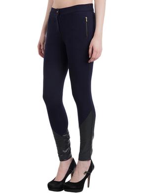 blue cotton trousers - 10460741 - Standard Image - 2