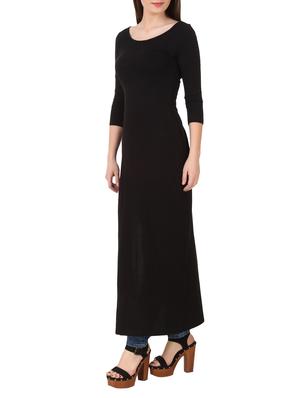 black cotton regular tunic - 10485213 - Standard Image - 2