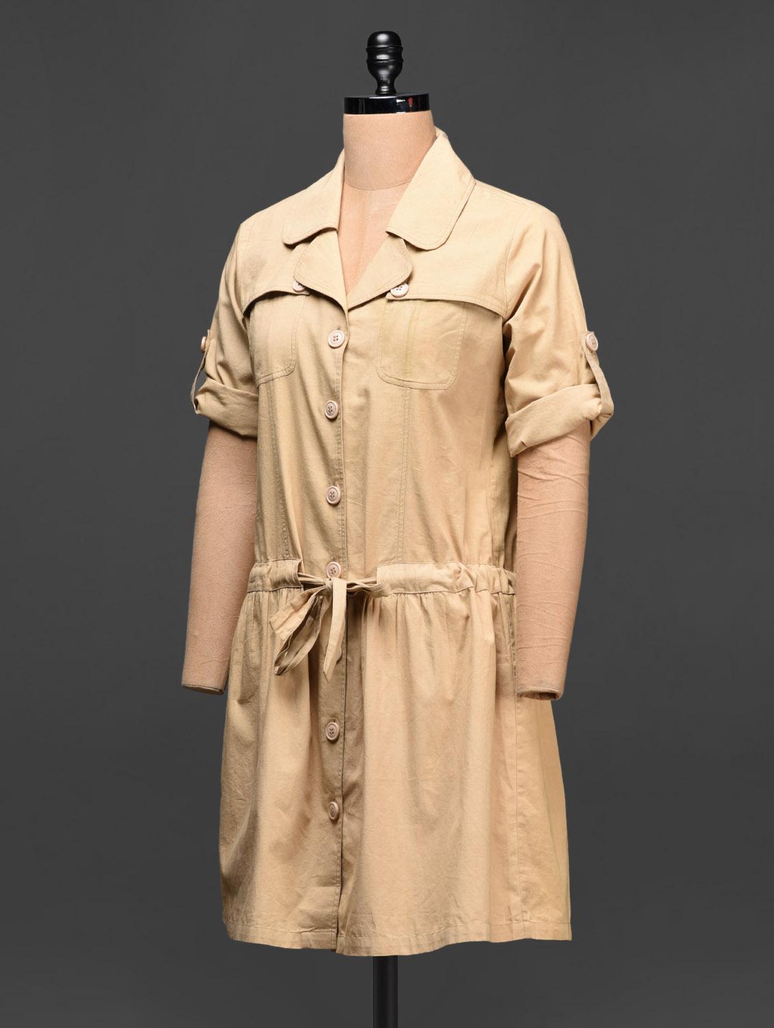 Solid cotton shirt dress - 1048992 - Zoom Image - 2