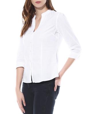 white cotton shirt - 10499226 - Standard Image - 2