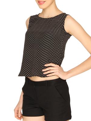 polka dot crop top - 10516057 - Standard Image - 2