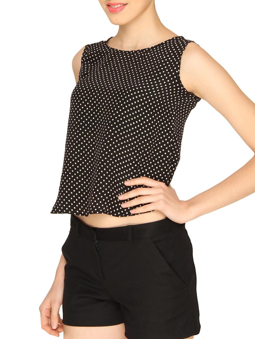 polka dot crop top - 10516057 - Zoom Image - 2