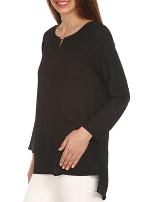 black georgette casual top - 1052134 - Standard Image - 2
