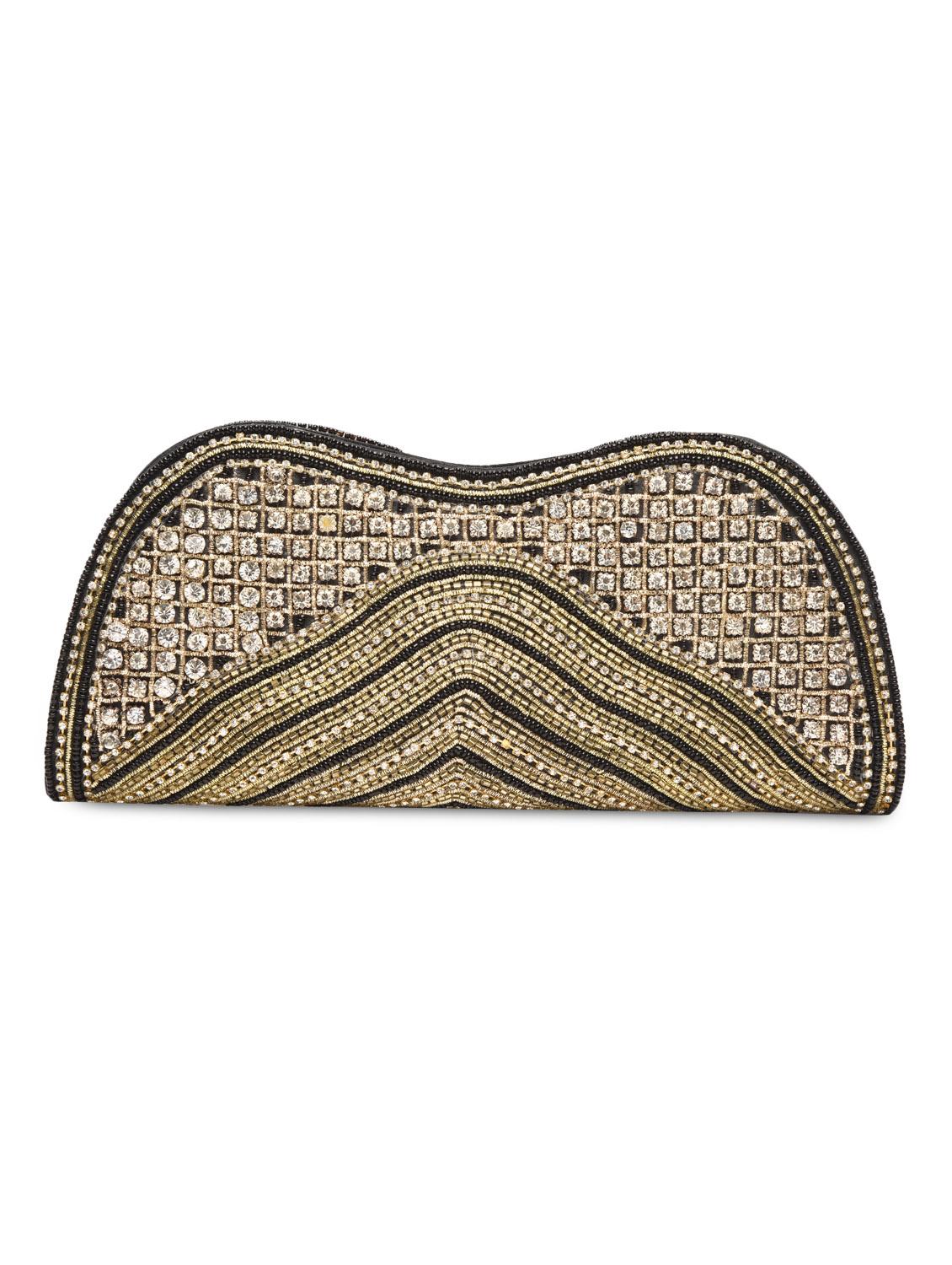 black dupion silk clutch - 1053832 - Zoom Image - 2