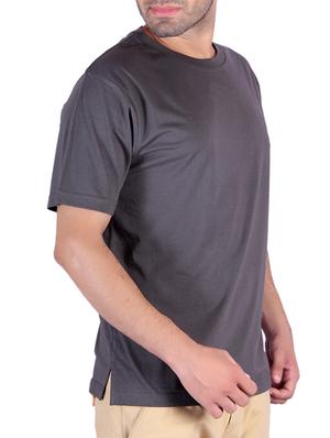charcoal gray poly cotton tshirt - 10543237 - Standard Image - 2