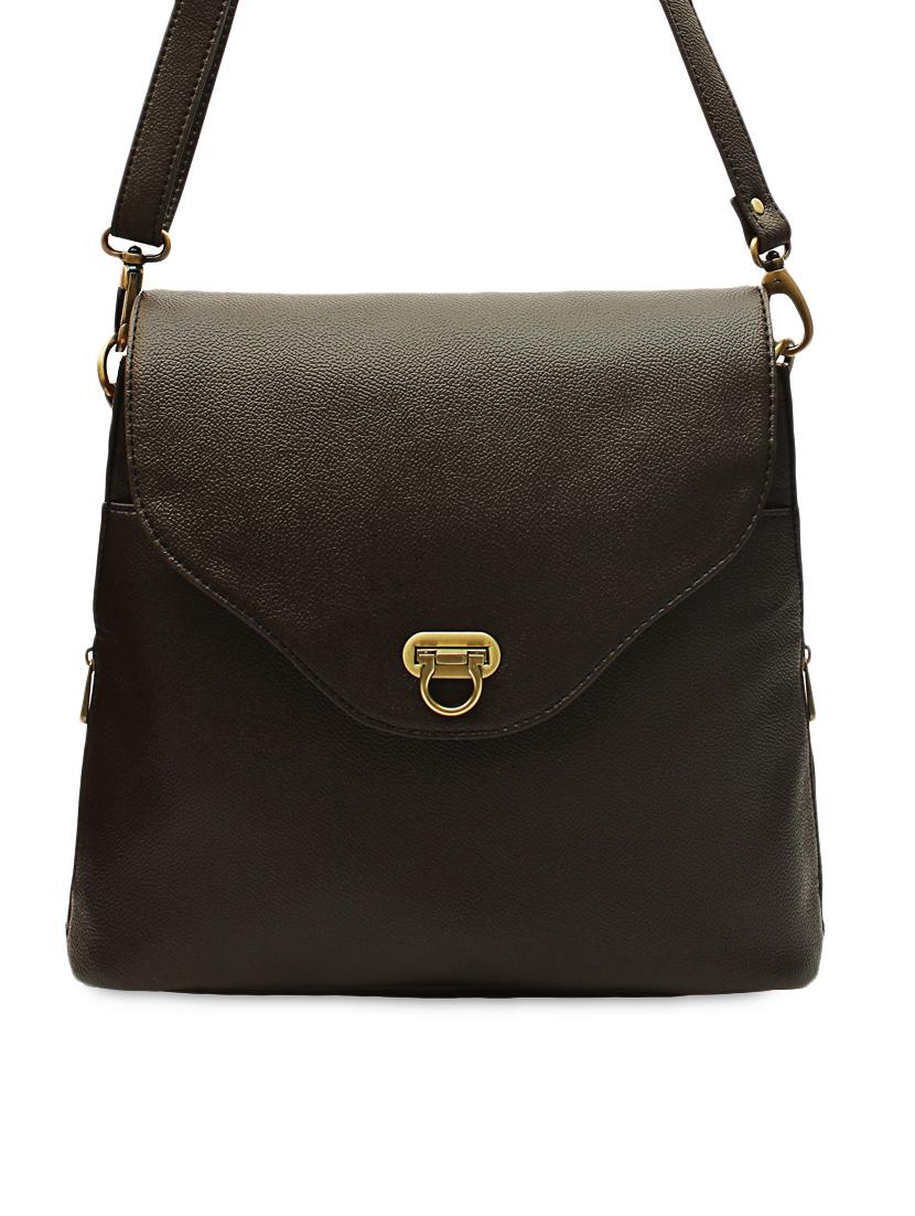brown leatherette sling bag - 1054355 - Zoom Image - 2