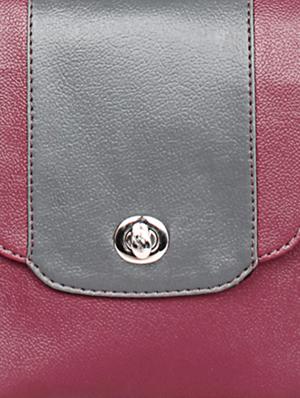 clolor block leatherette handbag - 1054357 - Standard Image - 5