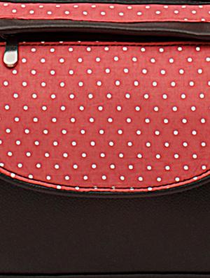 multi polka dots printed leatherette sling bag - 1054359 - Standard Image - 5