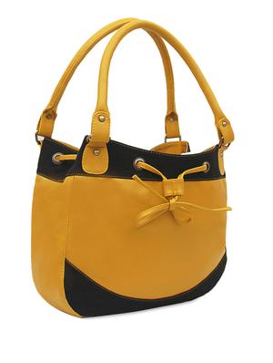yellow leatherette handbag - 1054366 - Standard Image - 5