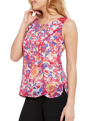 fuchsia georgette top - 10549139 - Standard Image - 2