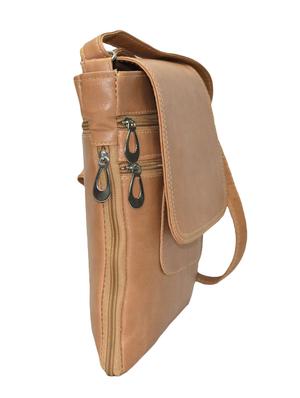 beige leatherette sling bag - 10551400 - Standard Image - 5