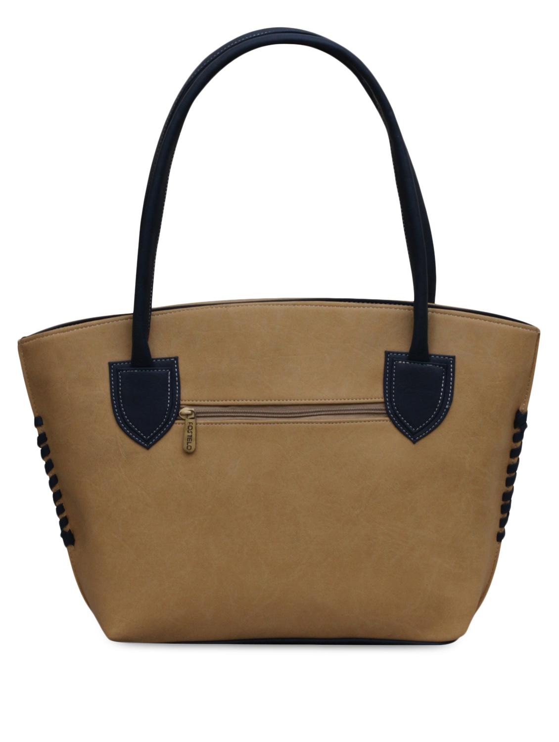 beige leatherette handbag - 1056978 - Zoom Image - 2