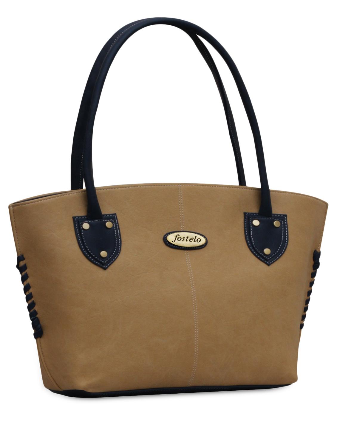 beige leatherette handbag - 1056978 - Zoom Image - 5