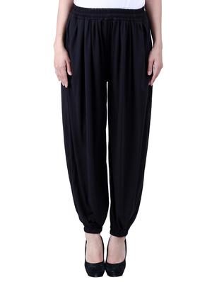 purple & black viscose harem pants - 10571572 - Standard Image - 5