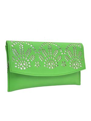 green leatherette sling bag - 10580463 - Standard Image - 5