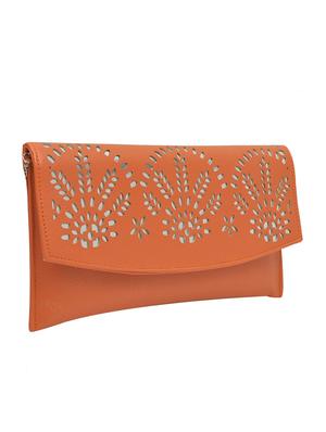 orange leatherette sling bag - 10580470 - Standard Image - 5