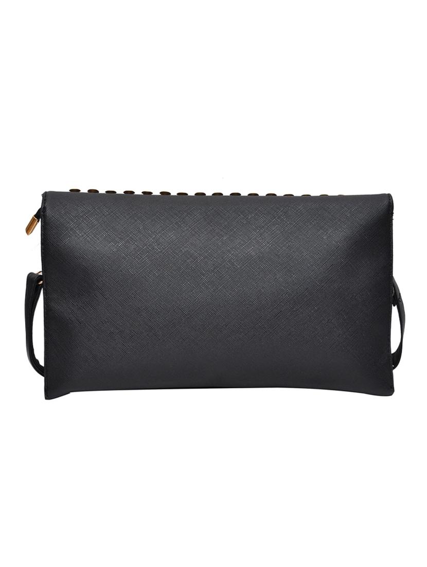 black leatherette sling bag - 10580609 - Zoom Image - 2