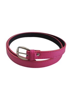 pink, white leatherette belt - 10589264 - Standard Image - 2