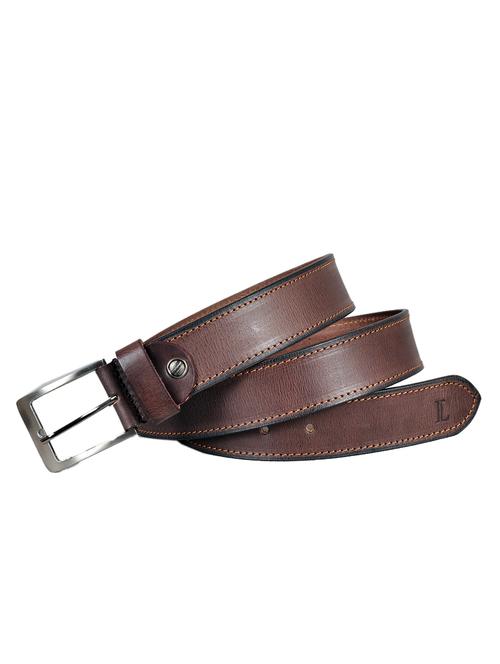 brown leather belt - 10622547 - Standard Image - 1