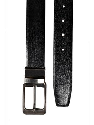 black, brown leather belt - 10622551 - Standard Image - 5