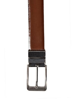 black, brown leather belt - 10622554 - Standard Image - 5