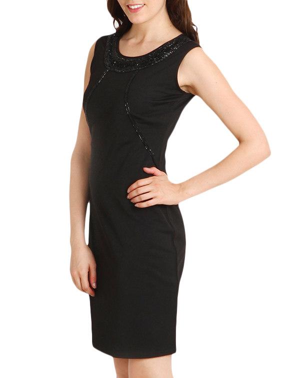 black polyester blend dress - 10626588 - Zoom Image - 2