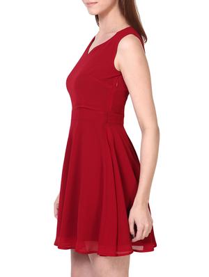 keyhole back flare dress - 1063807 - Standard Image - 2