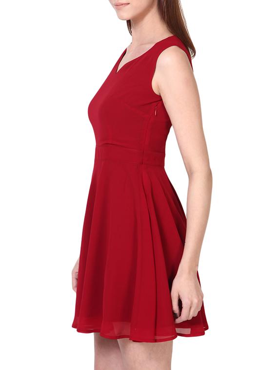 keyhole back flare dress - 1063807 - Zoom Image - 2