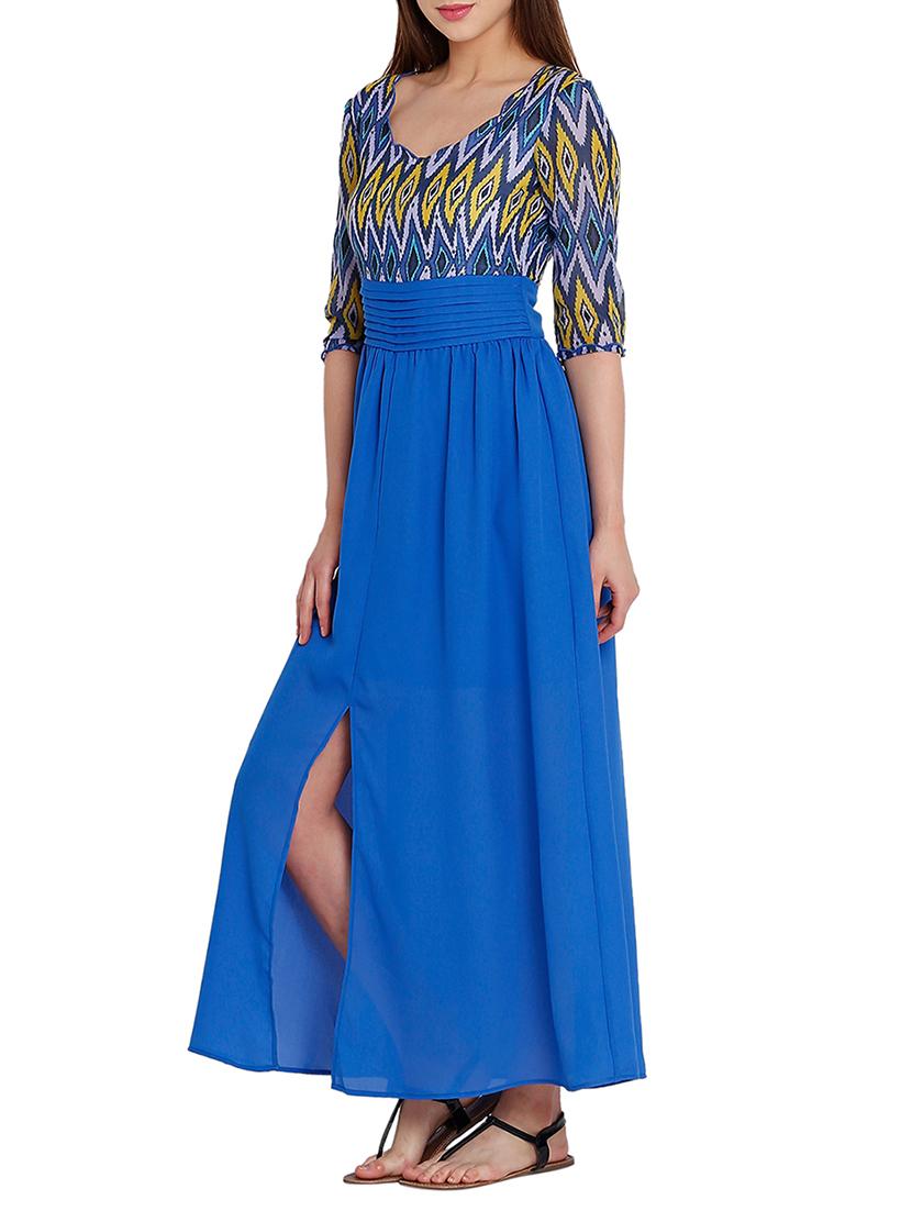 blue polyester dress - 10654937 - Zoom Image - 2