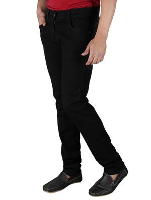 black solid plain jeans - 10669773 - Standard Image - 2