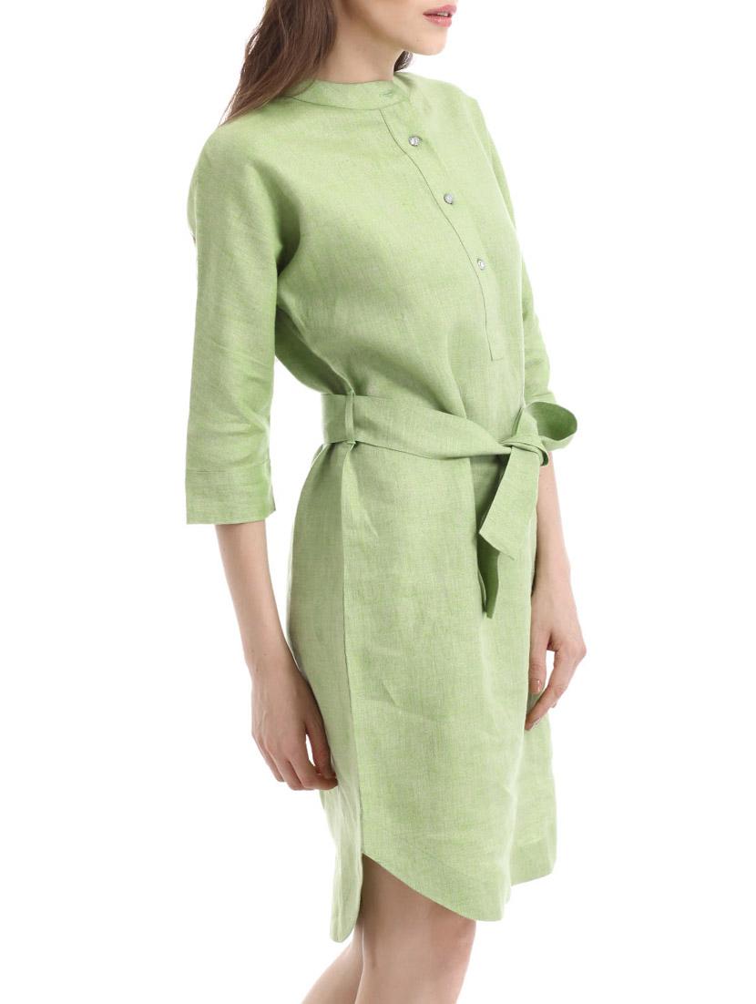 green linen dress - 10700559 - Zoom Image - 2