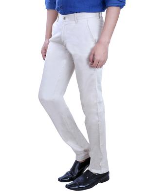 white cotton chinos - 10707651 - Standard Image - 2