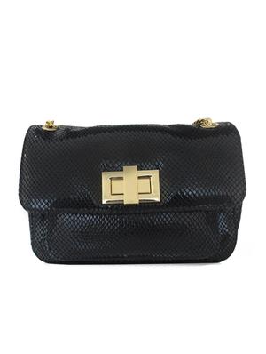 black leather sling bag - 10707968 - Standard Image - 2