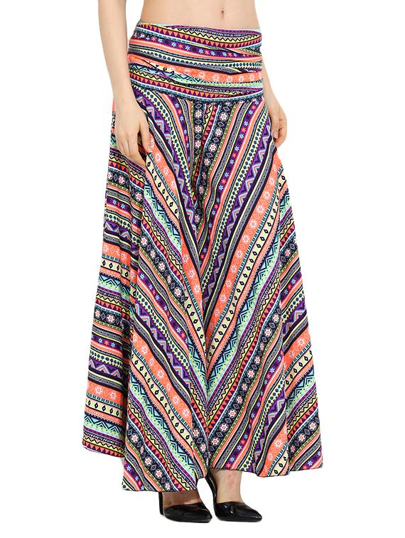 multi colored polyester palazzos - 10709895 - Zoom Image - 2