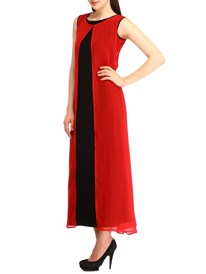 front slit wrap maxi dress - 10715012 - Zoom Image - 2