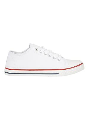 white leatherette sneaker - 10722459 - Standard Image - 2
