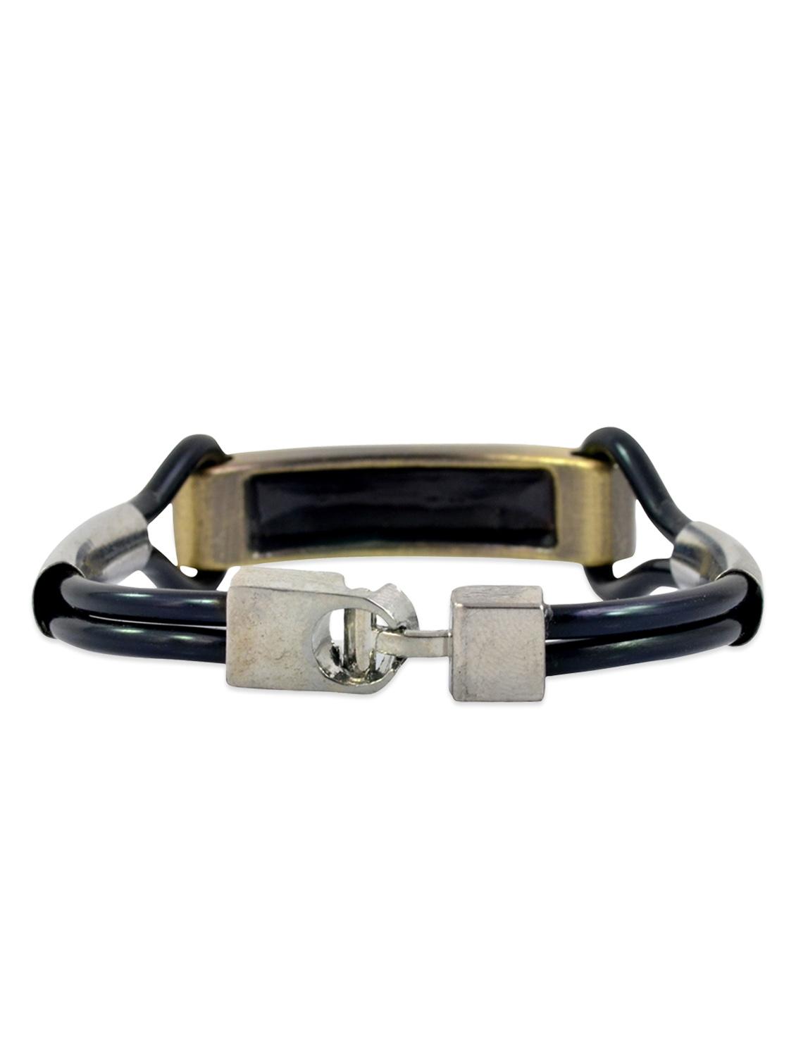 black metal bracelet - 10724447 - Zoom Image - 2