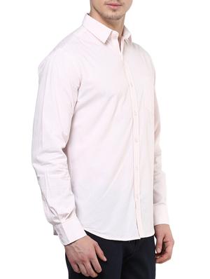 pink, white cotton casual shirt - 10736491 - Standard Image - 2